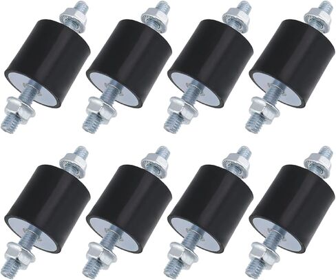 8 Pcs M6 Rubber Isolator Mounts Anti Vibration Silentblock Shock Absorber for Air Compressor Boat Water Pump in Kuwait