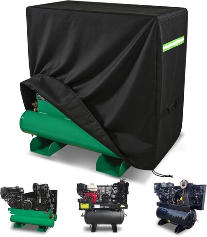 Air Compressor Cover, 600D PVC Compressors Cover Compatible with AG-S1002 and Other Stationary Air Compressors of the Same Size,Gas Air Compressor Covers with 2 Handle & Buckle in Kuwait