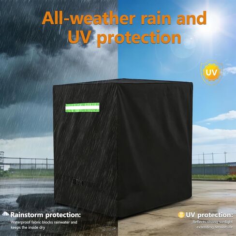 Air Compressor Cover, 600D PVC Compressors Cover Compatible with AG-S1002 and Other Stationary Air Compressors of the Same Size,Gas Air Compressor Covers with 2 Handle & Buckle in Kuwait