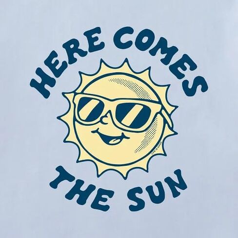 Life is Good Baby Here Comes The Sun Short Sleeve Crusher Bodysuit in Kuwait