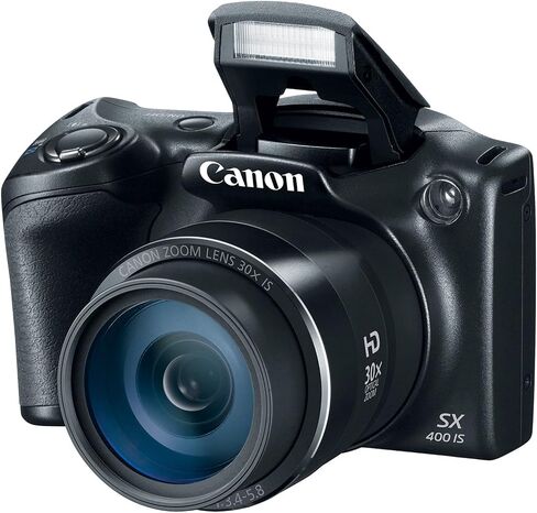 Canon PowerShot SX400 Digital Camera with 30x Optical Zoom Black (Renewed) in Kuwait