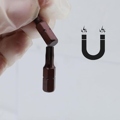 Antrader T20 Torx Impact Screw Driver Bits Magnetic Torx Screwdriver Bits 1" Length 1/4" Hex Shank 12 Pcs in Kuwait