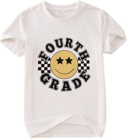 CM C&M WODRO 1st 3rd 4th Grade Shirts for Baby Boy Girl Funny Smile Back to School T-Shirt Kids Short Sleeve Gift Tee Tops in Kuwait