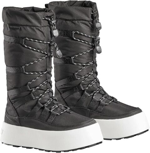 Baffin Women's Geneva Tall Waterproof Insulated Winter Snow Boots | Tundra Rated, Breathable Nylon Shell, Wedge Base, Slip-Resistant Outsole in Kuwait