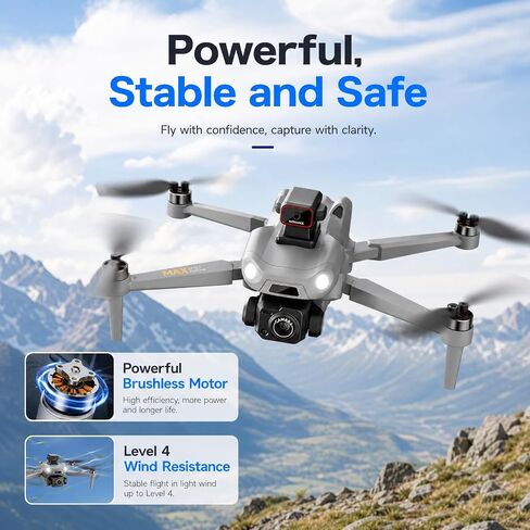M24 MAX Drones with 8K Camera for Adults, Drone with 4.5 inch Touchscreen | 90 Mins Flight Time, 3KM Long Control Range, One-Key Airdrop, 360° Obstacle Avoidance, Auto Return Drone for Beginner Gift in Kuwait