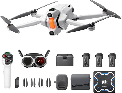 Antigravity A1 Infinity Bundle with landing pad - 8K 360 Drone for Immersive Flight, Point-to-Fly Motion Control, Obstacle Avoidance, Deep Track, Auto Return, 10km Transmission, Auto Edit in Kuwait
