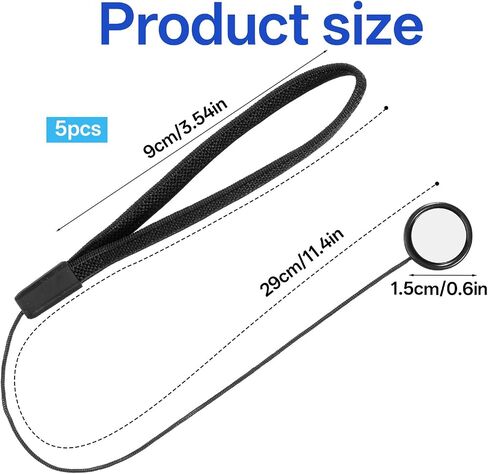 5 PCS Lens Cap Leash, Anti-Lost Lens Cap Keeper with Elastic String, Camera Caps Tether for Nikon Sony Sigma and Others SLR DSLR SLR Mirrorless Cameras in Kuwait