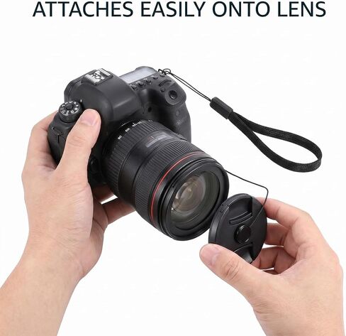 5 PCS Lens Cap Leash, Anti-Lost Lens Cap Keeper with Elastic String, Camera Caps Tether for Nikon Sony Sigma and Others SLR DSLR SLR Mirrorless Cameras in Kuwait