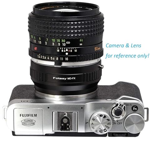 Fotasy Minolta MD Lens to Fuji X Adapter, Minolta MD Rokkor Mount to Fujifilm X Mount Adapter, Compatible with Fujifilm X-Mount Cameras X-Pro2 X-E2 X-E3 X-A5 X-M1 X-T1 X-T2 XT3 X-T10 X-T20 X-T30 X-H1 in Kuwait