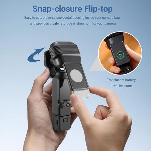 Gimbal Screen Protective Cover Case for DJI Osmo Pocket 4 Accessories | Flip Hard Case, Hard Shell Gimbal Guard, Portable, Shock-resistant, Dust-proof, for Travel & Daily Use in Kuwait