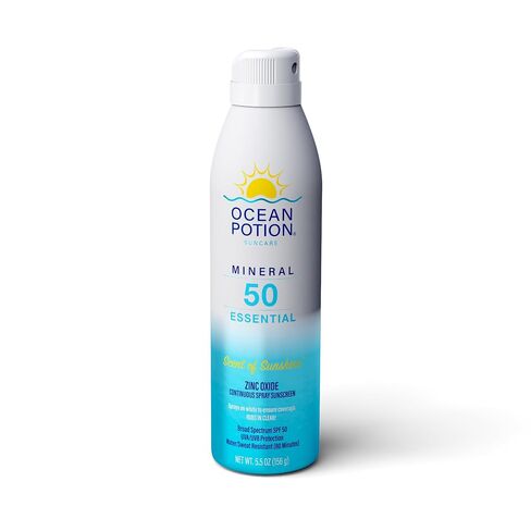 Ocean Potion Mineral Sunscreen Spray SPF 50 - Zinc Oxide Sunscreen Spray for Broad Spectrum UVA/UVB Protection - Lightweight, Water-Resistant Mineral Sunscreen Oxybenzone-Free - 5.5 oz in Kuwait