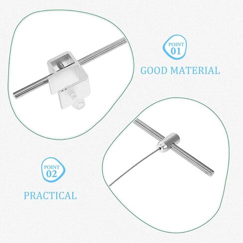 BESTYASH Aquarium Fish 2pcs Adjustable Tank Light Stand and Holder Bracket Aluminum Alloy Silver with Installation for Freshwater Saltwater Tanks in Kuwait