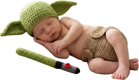 Newborn Photography Props Crochet Outfits Baby Photo Shoot Costume Set in Saudi Arabia