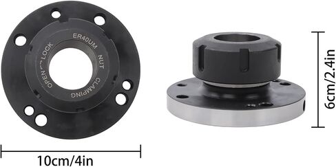 findmall ER40 Collet Chuck, 100mm Diameter Carbon Steel Lathe Chuck | 0.005 Inch Accuracy, for CNC Milling Machine in Kuwait