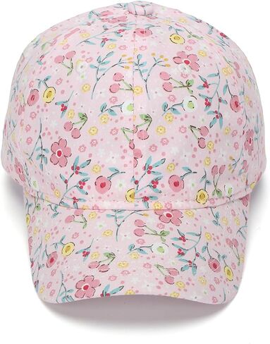 Kids Girls Flower Baseball Cap Toddler Trucker Hat Outdoor Summer Sun Hat | Age for 3-6T in Kuwait