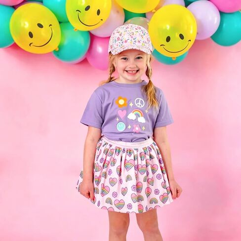 Kids Girls Flower Baseball Cap Toddler Trucker Hat Outdoor Summer Sun Hat | Age for 3-6T in Kuwait
