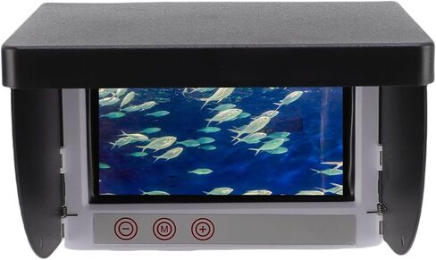 1080P Underwater Fishing Camera, 4.3in Fish Finder with 195° Lens, 2000CD Screen Fish Camera with 30m Cable, Ideal for Ice Shore Fishing, Includes Storage Bag in Kuwait