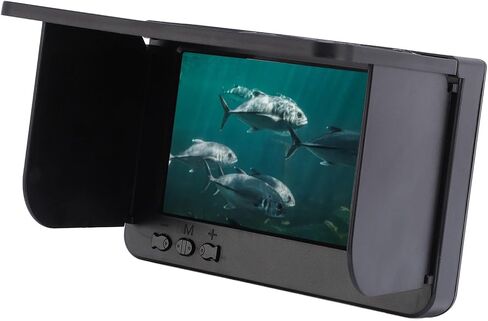 Cuifati Underwater Fishing Camera, 5MP HD 195 Degree Wide Angle Lens 5 Inch 1500nit Sunlight Visible Screen, with 20m High Resilience Cable and IP67, for Raft Fishing Aquaculture Well in Kuwait