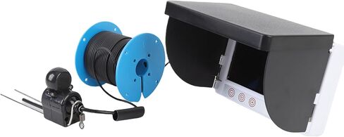 Portable 1080P Underwater Fish Finder Camera, 4.3 Anti Screen, 30m Long Cable, Temp Sensor for Ice Fishing and Aquaculture in Kuwait
