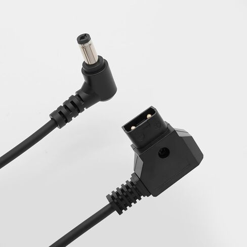 D-Tap to DC 5.5 2.5mm or 2.1mm 12V Right Angle Coiled Power Cable Compatible with KiPRO LCD Monitors, SmallHD, Lectrosonic, Blackmagic, Atomos Shogun Inferno, in Kuwait