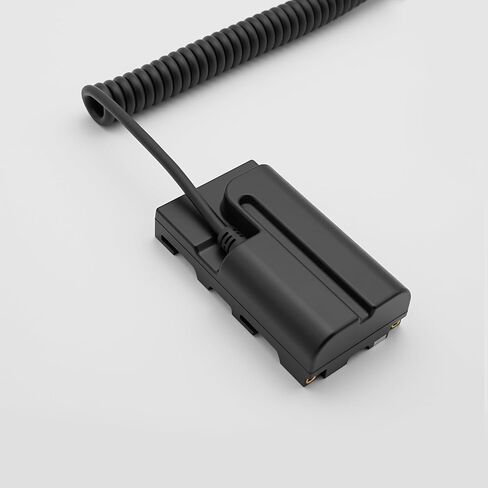 USB-C PD to NP-F550 Dummy Battery Coiled Power Cable, Fully Decoded Type C PD Adapter Suitable for Sony NP-F550/F570/F770/F970, Atomos Ninja V Shinobi Shogun 7, DSLR Camera & LED Light, 39" in Kuwait