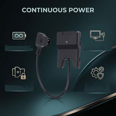 ASHATA WB37 Dummy Battery D TAP Power Cable for Monitor B Type Port with Reinforced PVC Durable Connectors in Kuwait