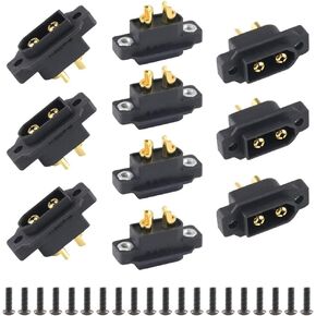 Amass 10 PCS XT60EW-M Mountable XT60E Male Plug Connector with Screws for RC Drone Aircraft FPV Racing Drone in Saudi Arabia