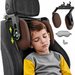Car Headrest Pillow, Adjustable Car Headrest,Thickened Memory Foam Road Pal Headrest, Neck Support Pillow, U- Shaped Design, Travel Car Sleeping,Suitable for Kids and Adults in Kuwait
