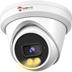 Anpviz 8MP PoE IP Camera, 4K Turret IP Security Wired Camera Outdoor Indoor | Built-in Mic, 512GB SD Slot, Smart Color Night Vision 100ft, Human & Vehicle Detection, Full Metal, Big Turret (U Series) in Saudi Arabia