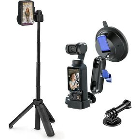 Tripod for DJI Osmo Action 6 & Car Mount for DJI Osmo Pocket 3, Phone in Saudi Arabia