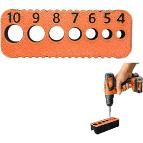 Wood Drill Bit Guide,Drill Bit Stabilizer for Wood,Portable Drills Hole Guide for Engineering,Portable Woodworking Drills Jig,1 Piece,Orange. in Kuwait