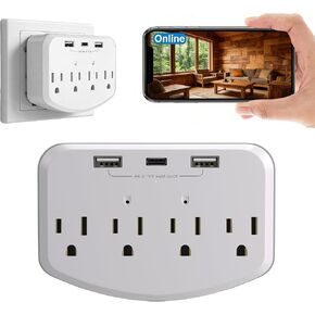HD 1080P Camera WiFi, Wireless Wall Outlet Cam with Motion Detection, Free SD Card, Loop Recording,No Audio Indoor Nanny Cameras for Home Security/Office/Baby & Pet in Saudi Arabia