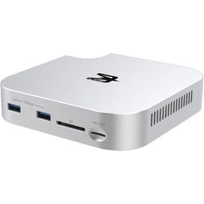 Blackjet MiniRaiden Thunderbolt 5 Dock for Mac mini M4 / M4 Pro – 80Gbps Docking Station with M.2 NVMe SSD (Up to 6000MB/s), microSD, SD UHS-II, USB-A 10Gbps, DisplayPort 2.1, Audio Jack in Kuwait