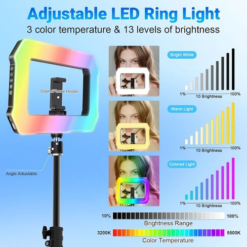 360 Photo Booth Machine with Free Customizable Logo,360 Photo Booth 39.5“/100cm for 4-7 People, Square Light Lasts 4-6 Hours, APP Remote Control Photography Automatic 360 Spin Camera Video in Kuwait