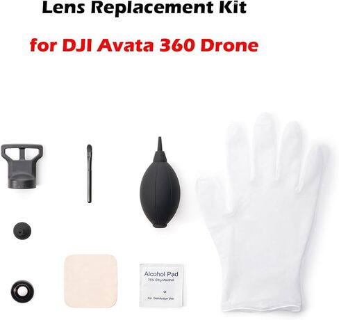 Original Lens Replacement Kit for DJI Avata 360 Drone, Portbale Optical Glass with Disassembly Tool, Camera Lens Repair Part Set for Avata 360 Accessories in Kuwait