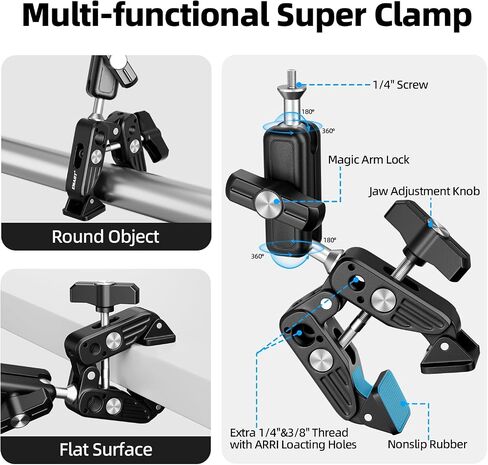 EMART Motorcycle Mount Kit for Insta 360 X4 X5, Bike Handlebar Clamp Mounts | Motorcycle Camera Mount with 55.7" Invisible Selfie Stick for Insta 360 X5 X4 X3 X2 X ONE/DJI OSMO/360 Camera/GoPro in Kuwait