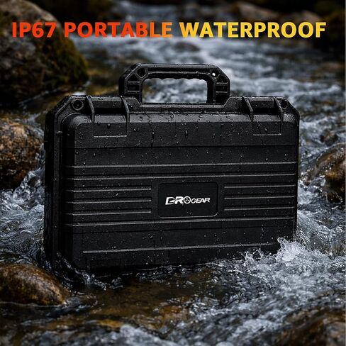 Waterproof Hard Carrying Case for DJI Mini 5 Pro Drone, Fly More Combo, Holds 9 Batteries, DJI RC 2/RC N3 Remote Controller, Charging Hub and Other Accessories | Shockproof, Dustproof in Kuwait