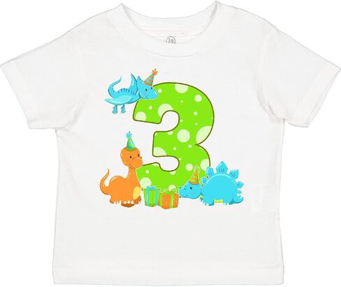 inktastic Dinosaur Party-Third Birthday Toddler T-Shirt in Kuwait