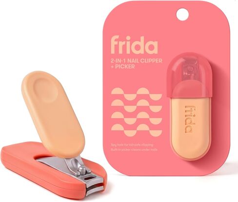 Frida for Kids Nail Clipper for Kids, Safety Nail Clipper + Picker, 1 Ct in Kuwait