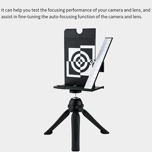 Lens Focus Calibration Chart, Precision Camera Lens Calibration Tool with Level Bubble and Standard 1/4-20 Tripod Mount Designfor DSLR Camera Autofocus Adjustment and Accuracy Improvement in Kuwait