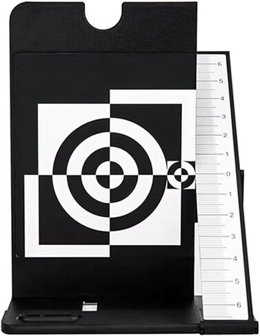 Lens Focus Calibration Chart, Precision Camera Lens Calibration Tool with Level Bubble and Standard 1/4-20 Tripod Mount Designfor DSLR Camera Autofocus Adjustment and Accuracy Improvement in Kuwait