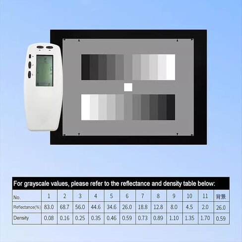 Color Calibration Test Card, Color Calibration Test Chart, 11 Phase Standard Grayscale Test, Improve Image Clarity and Contrast, for Digital Photo and Video, Photography Accessories in Kuwait