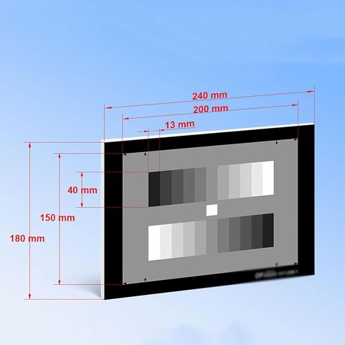 Color Calibration Test Card, Color Calibration Test Chart, 11 Phase Standard Grayscale Test, Improve Image Clarity and Contrast, for Digital Photo and Video, Photography Accessories in Kuwait