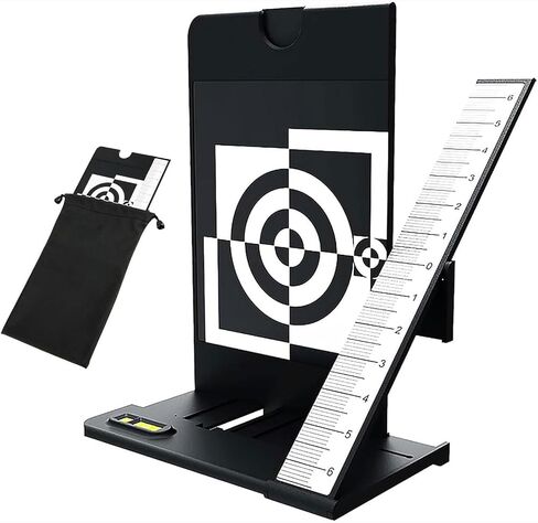 Professional Lens Focus Calibration Kit, AF Micro-Adjustment Test Chart with Alignment Ruler for Photographers & Camera Hobbyists in Kuwait
