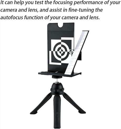 Professional Lens Focus Calibration Kit, AF Micro-Adjustment Test Chart with Alignment Ruler for Photographers & Camera Hobbyists in Kuwait