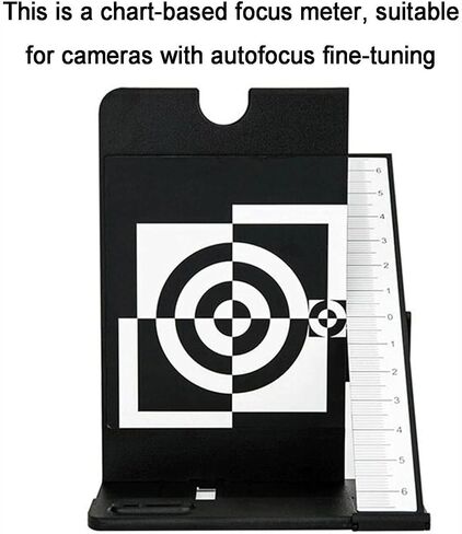 Professional Lens Focus Calibration Kit, AF Micro-Adjustment Test Chart with Alignment Ruler for Photographers & Camera Hobbyists in Kuwait