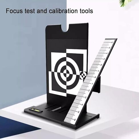 Autofocus Calibration Kit, Lens Focus Test Chart with Alignment Ruler & White Balance Card for Photographers and Camera Hobbyists in Kuwait
