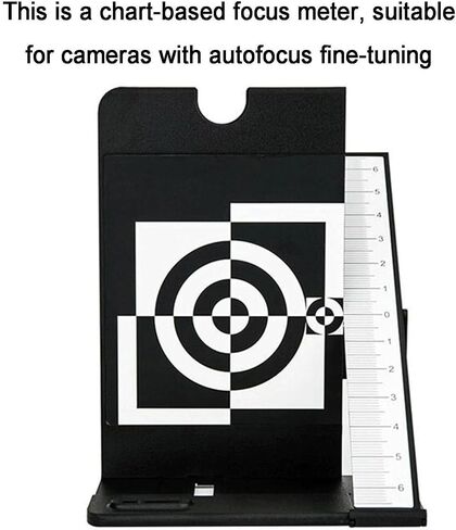 Autofocus Calibration Kit, Lens Focus Test Chart with Alignment Ruler & White Balance Card for Photographers and Camera Hobbyists in Kuwait
