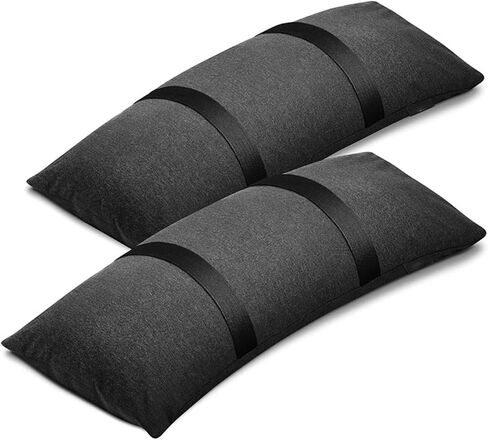 2 Pack Fillable Umbrella Base Sandbags 49Lbs Each, 600D Weights For Cantilever Patio Garden Backyard Stability, Black in Kuwait