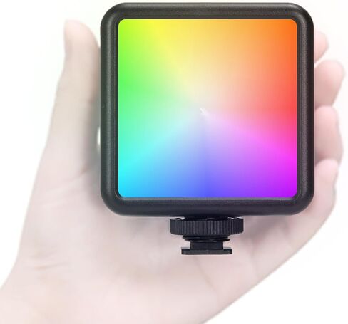 TARION RGB LED Video Light: Little Camera Light Compact Pocket Output Lighting 2500K-7000K Colorful Photography Light Kit for Video Call, Selfie, Portrait, Macro Work, Vlogging, Live Streaming(RPL-01) in Kuwait